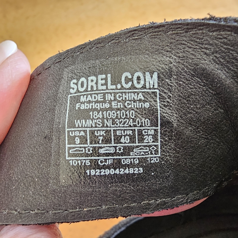 Sorel Black Lace-Up Open-Toe Sandals - Picture 4 of 4